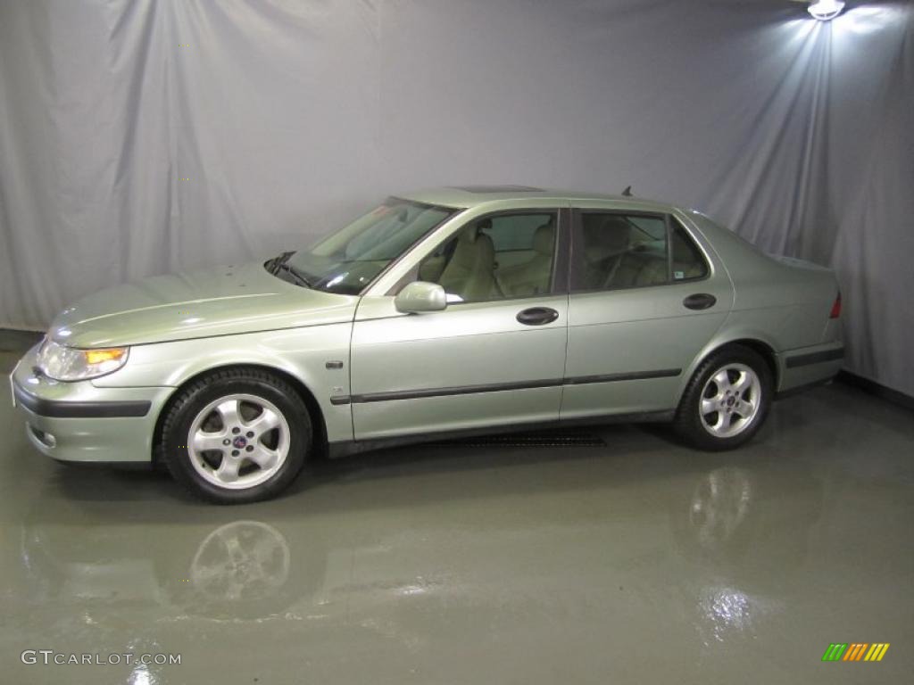 Sun Green Metallic 2001 Saab 9-5 SE Sedan Exterior Photo #41475215