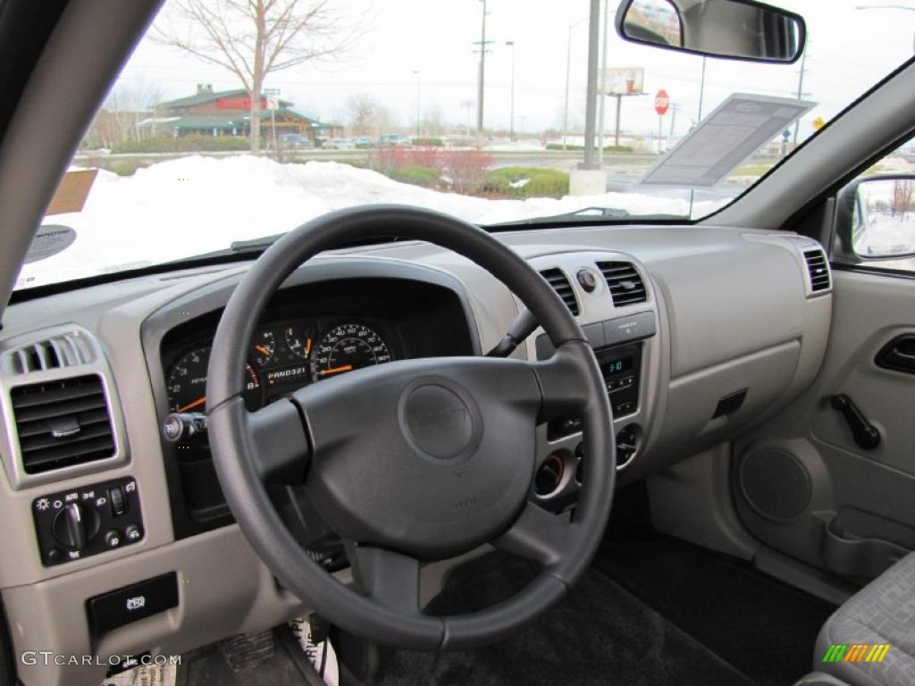 2008 Chevrolet Colorado LS Regular Cab Medium Pewter Dashboard Photo #41475479