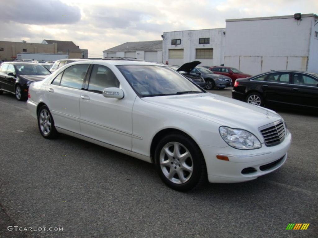 2003 S 430 4Matic Sedan - Alabaster White / Java photo #6