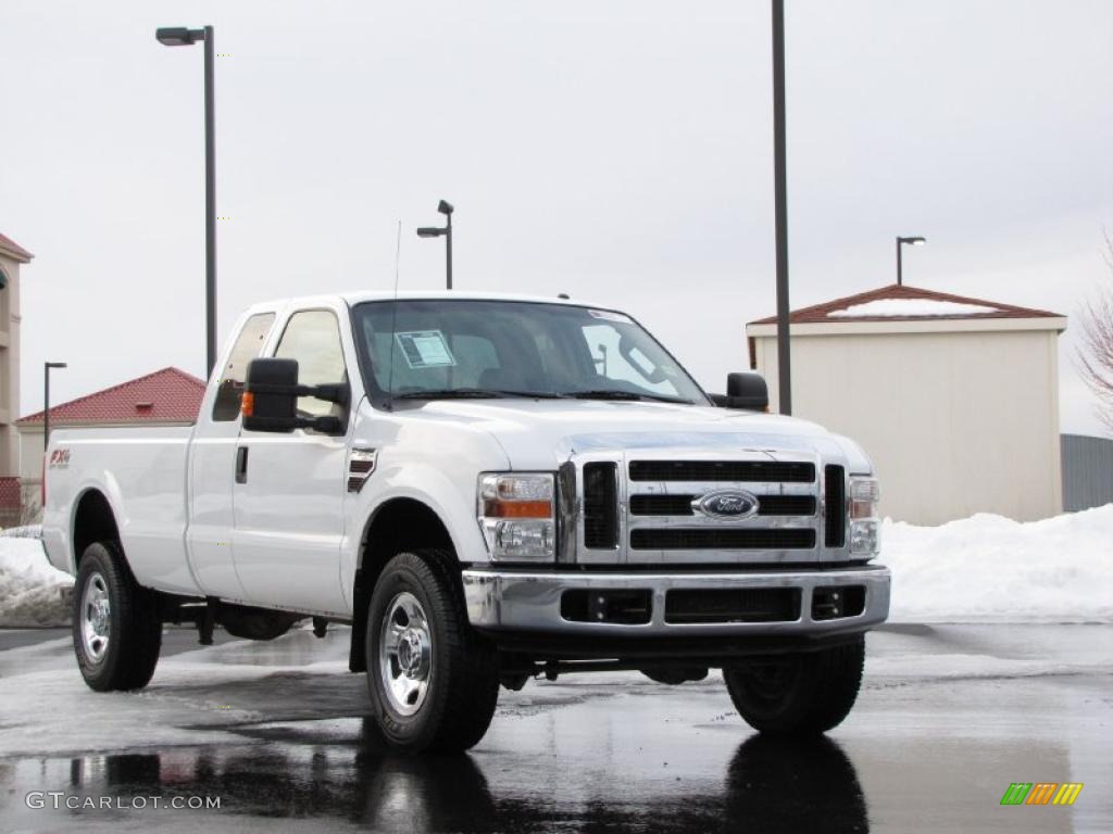 Oxford White 2008 Ford F350 Super Duty XLT SuperCab 4x4 Exterior Photo #41476239