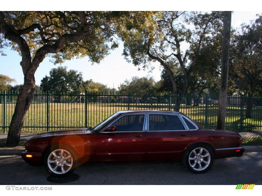 2001 XJ XJR - Carnival Red Metallic / Oatmeal photo #3