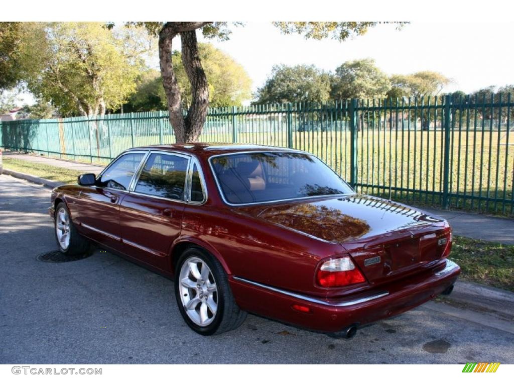 2001 XJ XJR - Carnival Red Metallic / Oatmeal photo #8