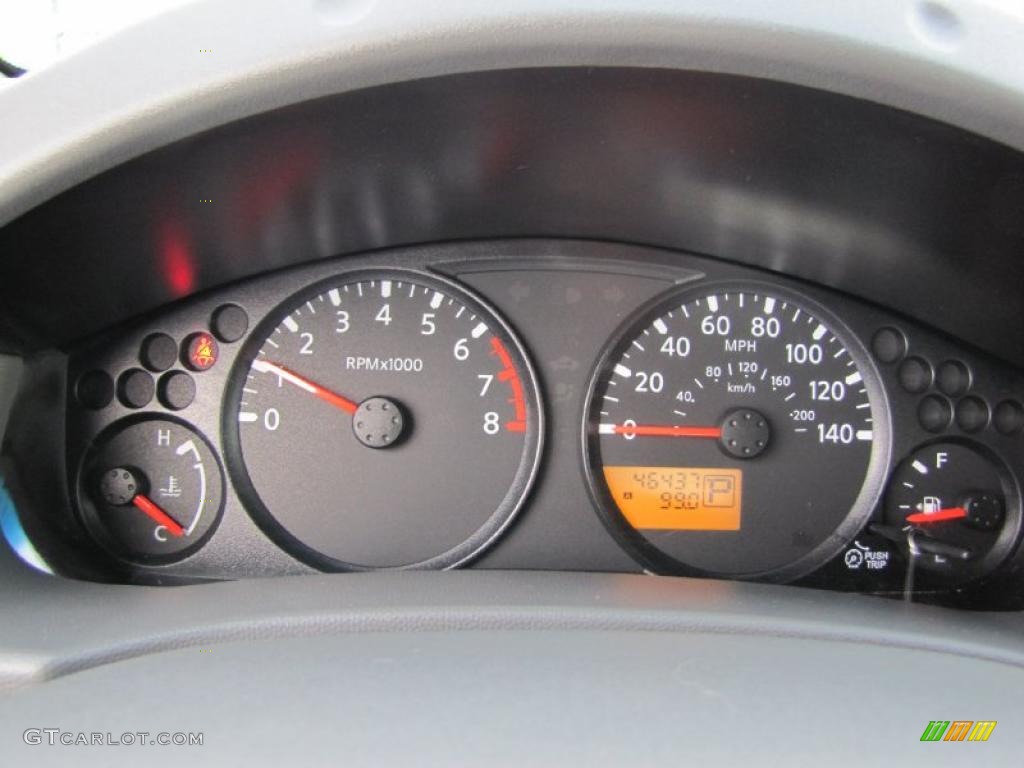 2007 Nissan Frontier XE King Cab Gauges Photo #41476603