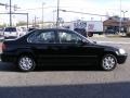 2000 Flamenco Black Pearl Honda Civic LX Sedan  photo #4