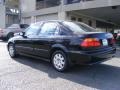 2000 Flamenco Black Pearl Honda Civic LX Sedan  photo #7