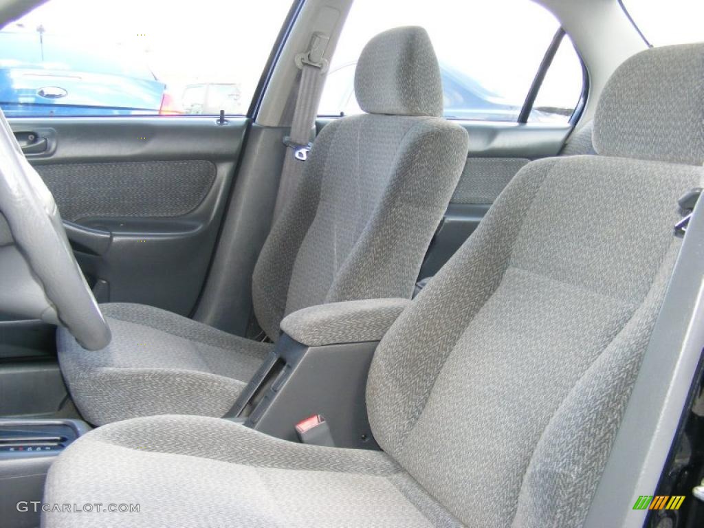 2000 Civic LX Sedan - Flamenco Black Pearl / Gray photo #20