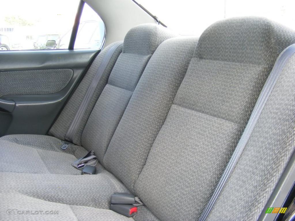 2000 Civic LX Sedan - Flamenco Black Pearl / Gray photo #23
