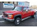 1997 Victory Red GMC Sierra 3500 SLE Extended Cab 4x4 Dually #41459781