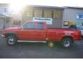 1997 Victory Red GMC Sierra 3500 SLE Extended Cab 4x4 Dually  photo #2
