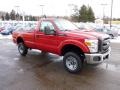 Vermillion Red 2011 Ford F350 Super Duty XL Regular Cab 4x4 Exterior