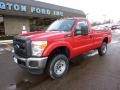 2011 Vermillion Red Ford F350 Super Duty XL Regular Cab 4x4  photo #8