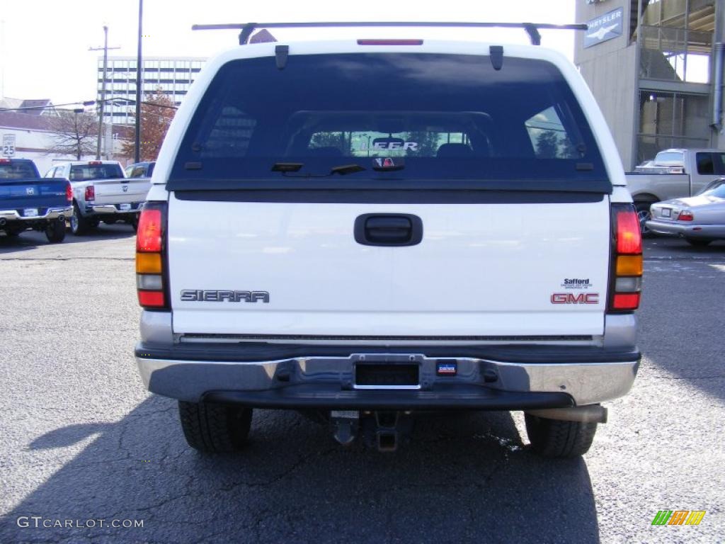 2005 Sierra 1500 SLE Extended Cab 4x4 - Summit White / Dark Pewter photo #6