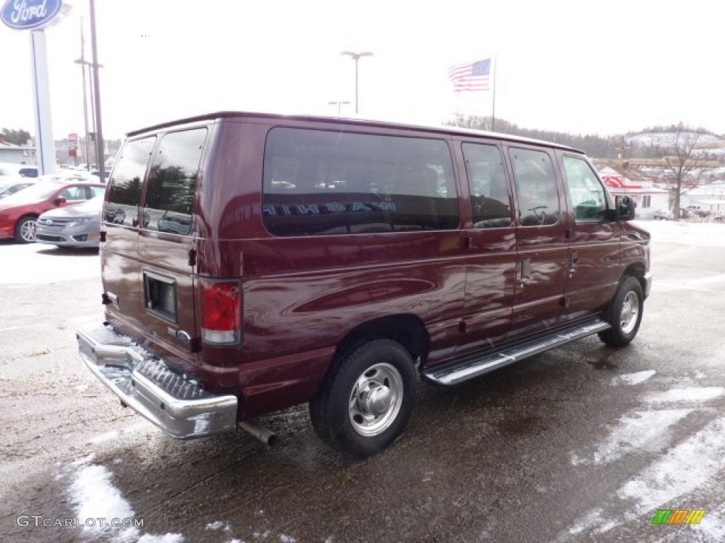 Royal Red Metallic 2010 Ford E Series Van E150 XLT Passenger Exterior Photo #41479223