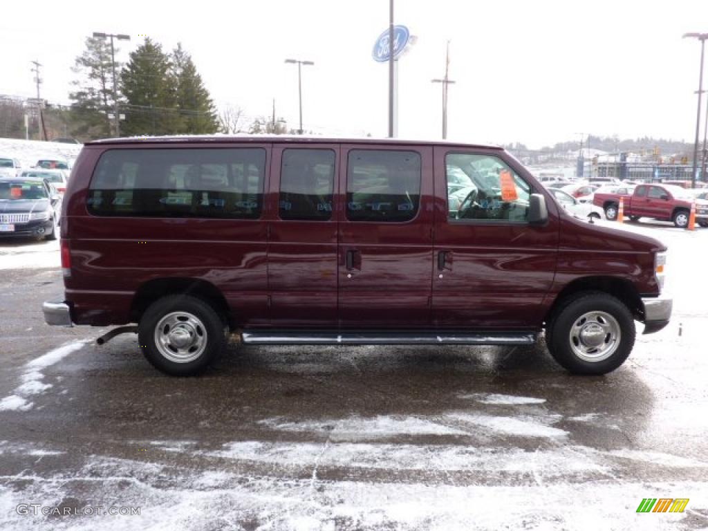 Royal Red Metallic 2010 Ford E Series Van E150 XLT Passenger Exterior Photo #41479235