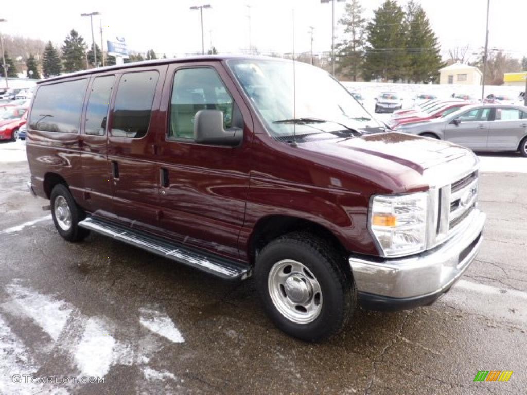 Royal Red Metallic 2010 Ford E Series Van E150 XLT Passenger Exterior Photo #41479247