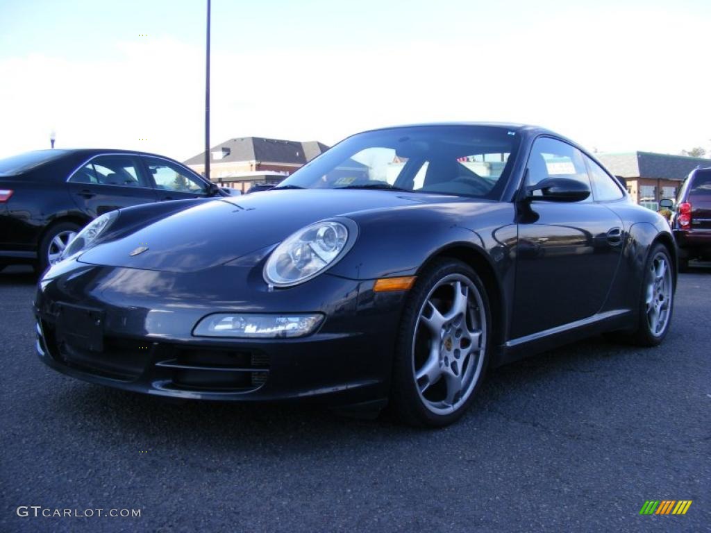 2008 911 Carrera S Coupe - Midnight Blue Metallic / Stone Grey photo #1