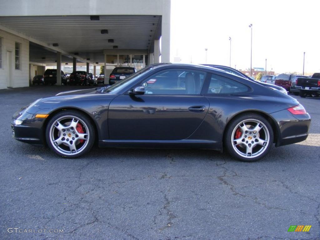 2008 911 Carrera S Coupe - Midnight Blue Metallic / Stone Grey photo #6