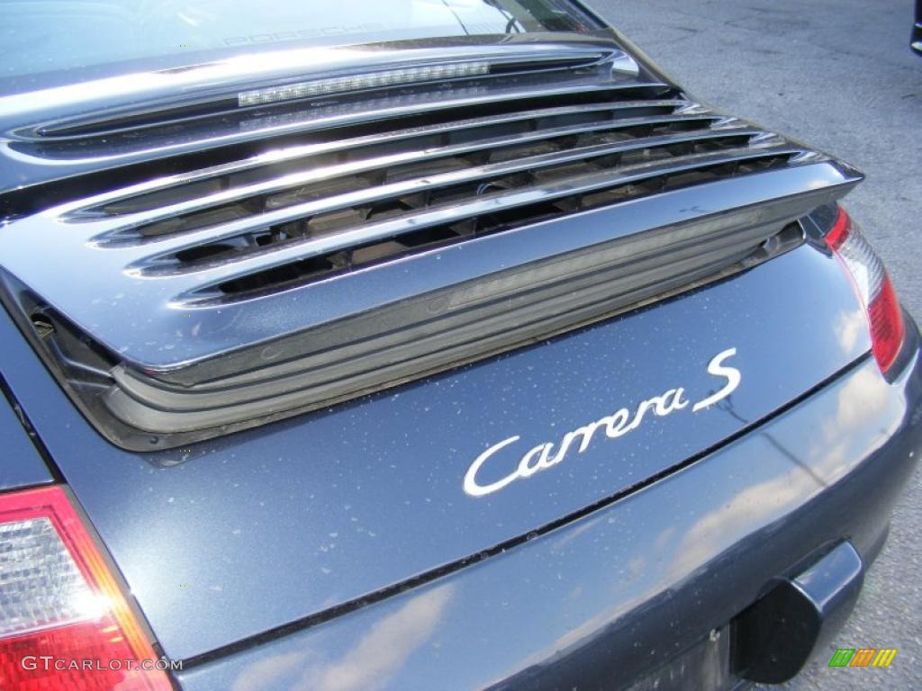 2008 911 Carrera S Coupe - Midnight Blue Metallic / Stone Grey photo #23