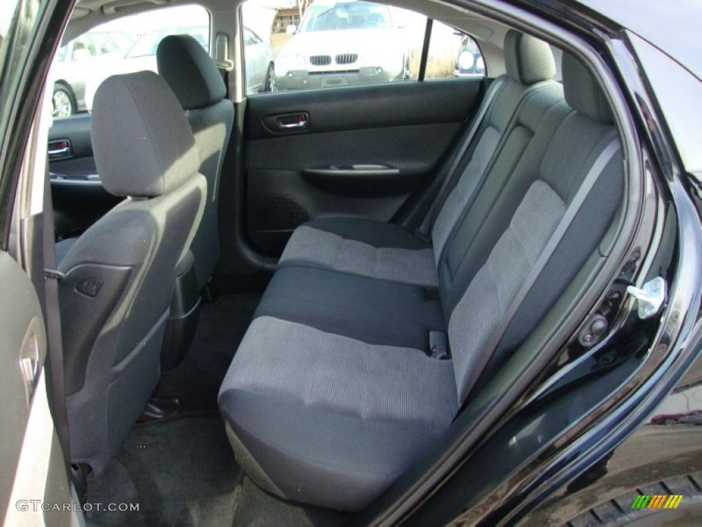 Black Interior 2005 Mazda MAZDA6 s Sport Hatchback Photo #41480188