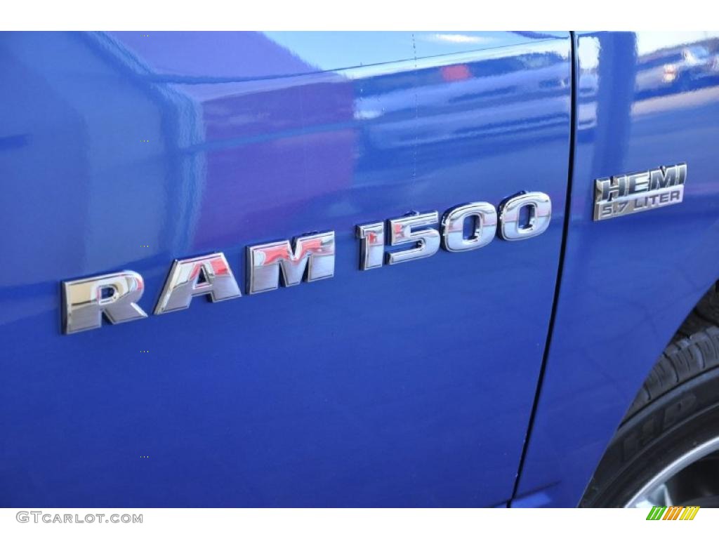 2011 Ram 1500 Big Horn Crew Cab - Deep Water Blue Pearl / Dark Slate Gray/Medium Graystone photo #5