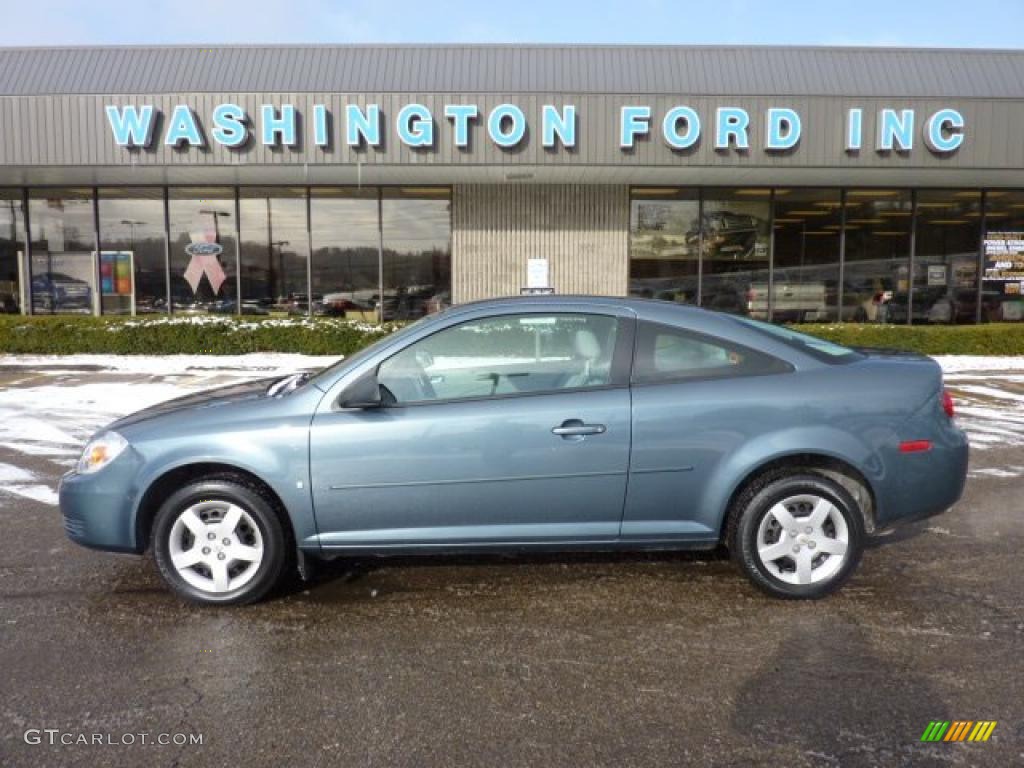 2007 Cobalt LS Coupe - Blue Granite Metallic / Gray photo #1