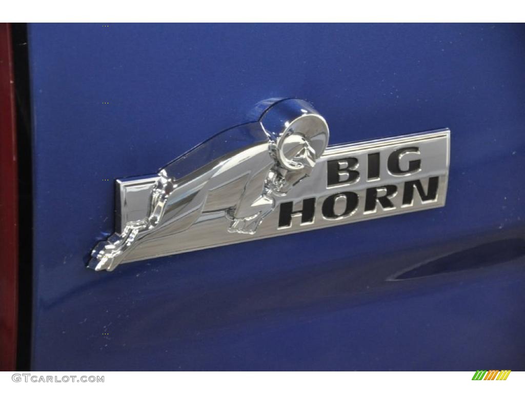 2011 Ram 1500 Big Horn Crew Cab - Deep Water Blue Pearl / Dark Slate Gray/Medium Graystone photo #7