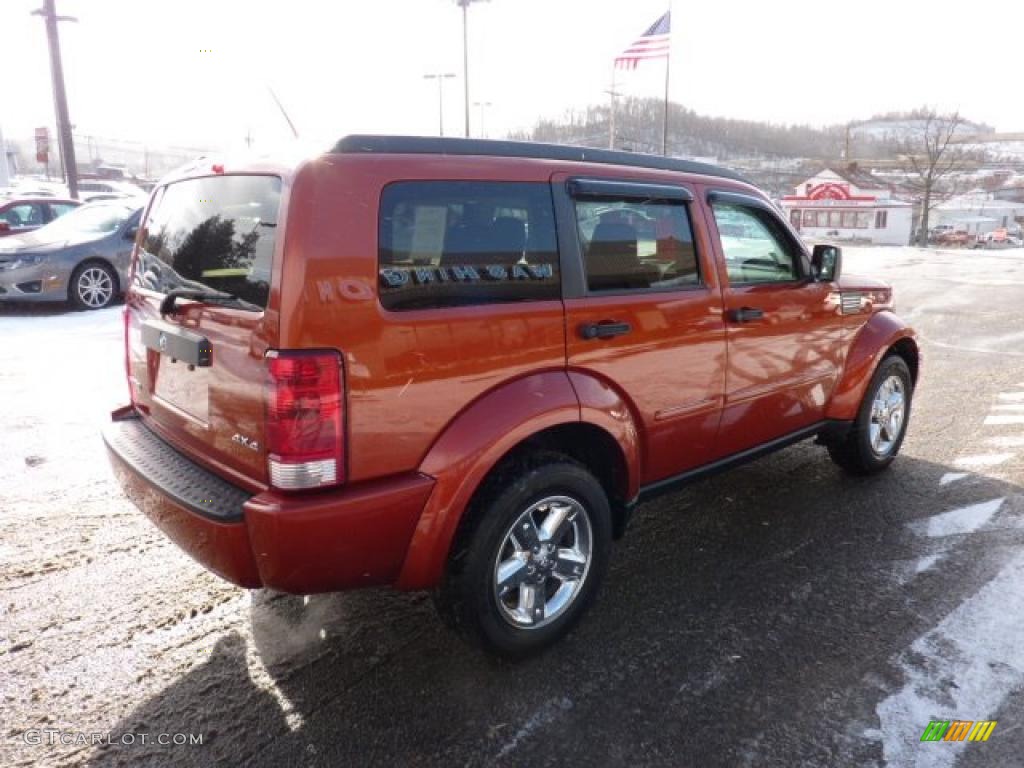 2008 Nitro SXT 4x4 - Sunburst Orange Pearl / Dark Slate Gray/Light Slate Gray photo #4