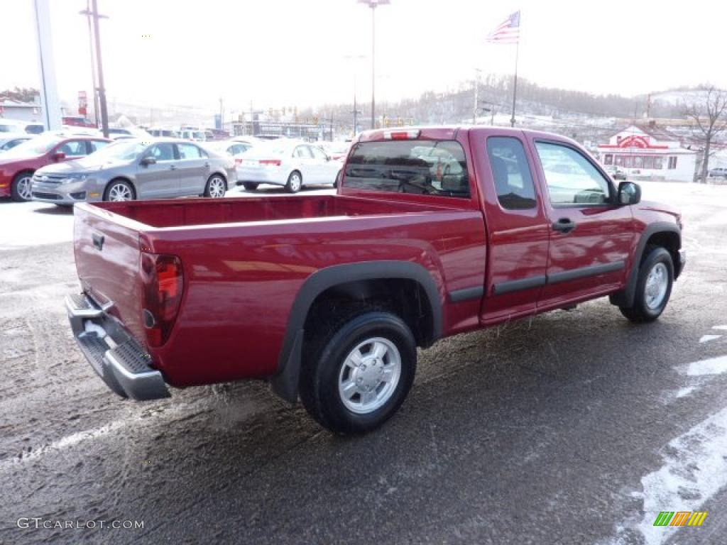 2006 Colorado Extended Cab - Cherry Red Metallic / Medium Pewter photo #4