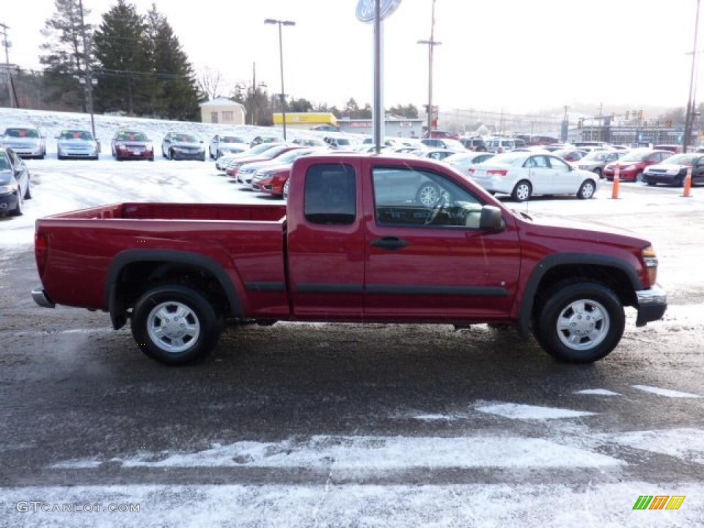 2006 Colorado Extended Cab - Cherry Red Metallic / Medium Pewter photo #5