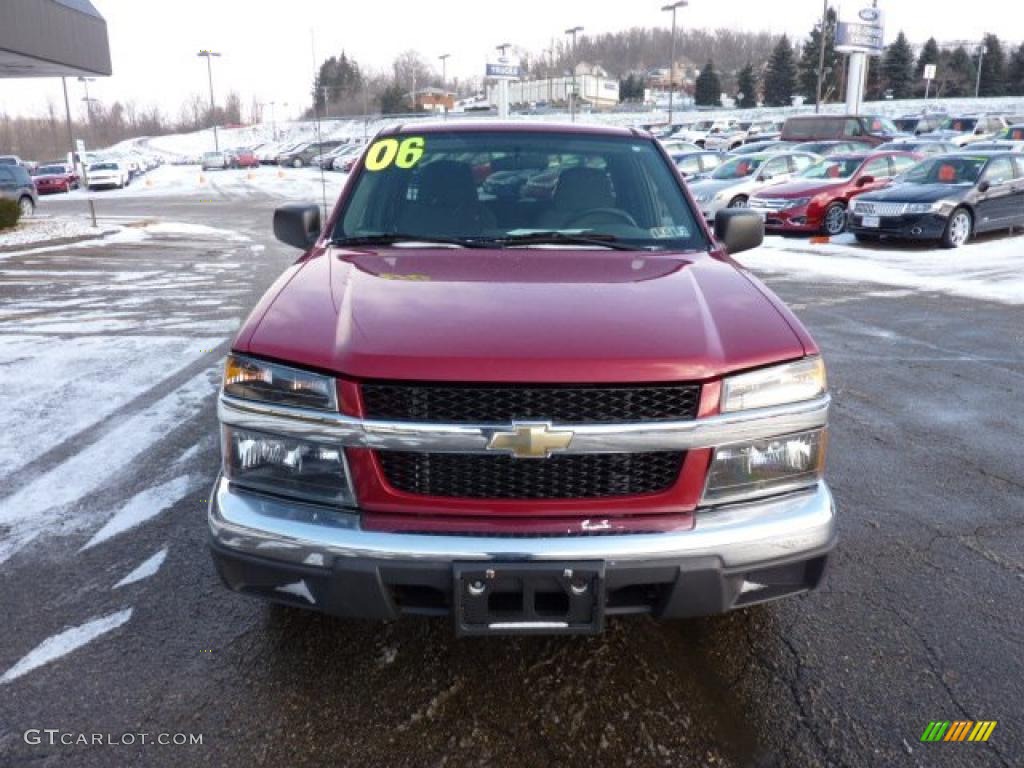 2006 Colorado Extended Cab - Cherry Red Metallic / Medium Pewter photo #7