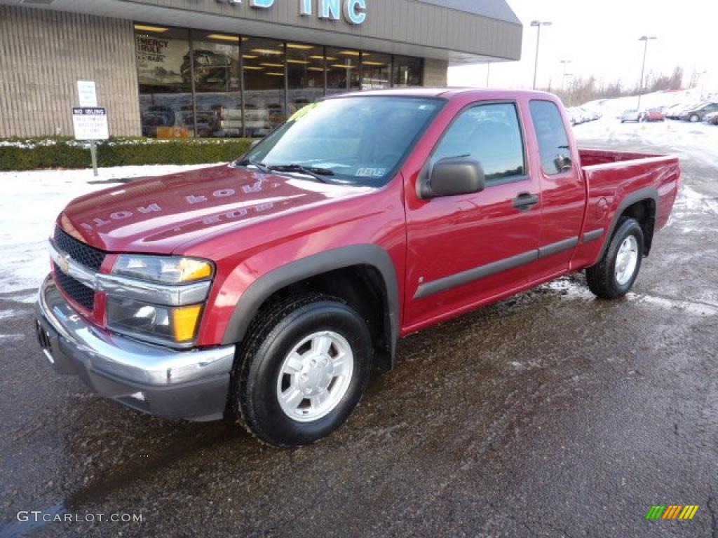 2006 Colorado Extended Cab - Cherry Red Metallic / Medium Pewter photo #8