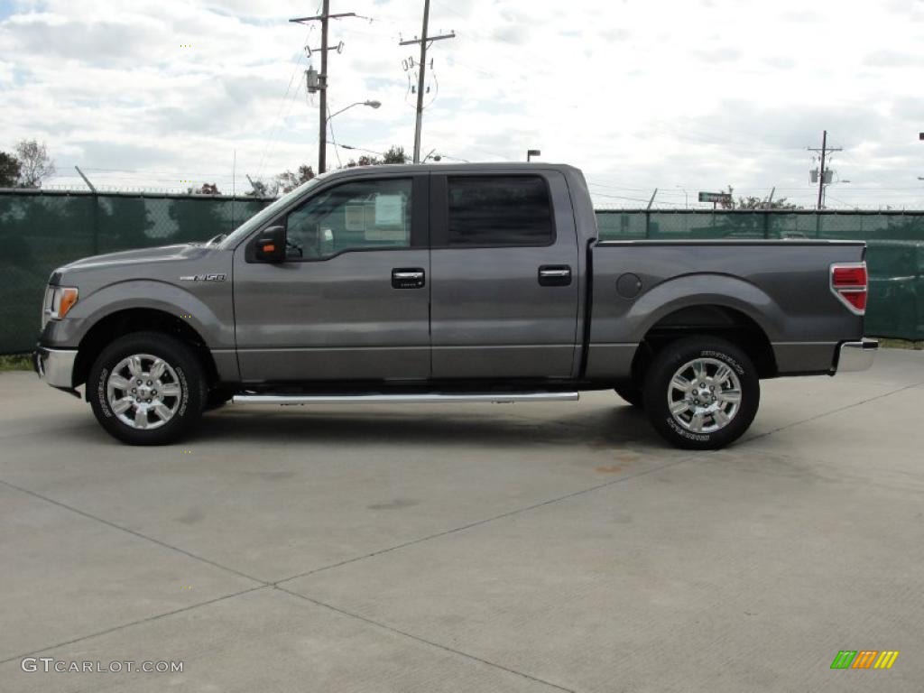 2010 F150 XLT SuperCrew - Sterling Grey Metallic / Medium Stone photo #6