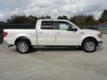 2010 White Platinum Metallic Tri Coat Ford F150 Lariat SuperCrew  photo #2