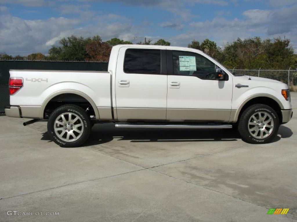 White Platinum Metallic Tri Coat 2010 Ford F150 King Ranch SuperCrew 4x4 Exterior Photo #41483607