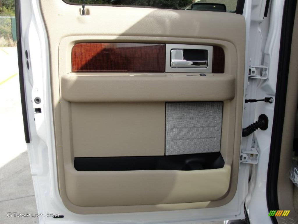 2010 Ford F150 King Ranch SuperCrew 4x4 Chapparal Leather Door Panel Photo #41483884
