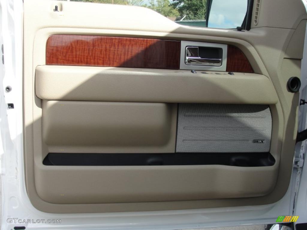 2010 Ford F150 King Ranch SuperCrew 4x4 Chapparal Leather Door Panel Photo #41483947