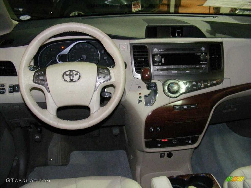 2011 Toyota Sienna XLE Bisque Dashboard Photo #41484279