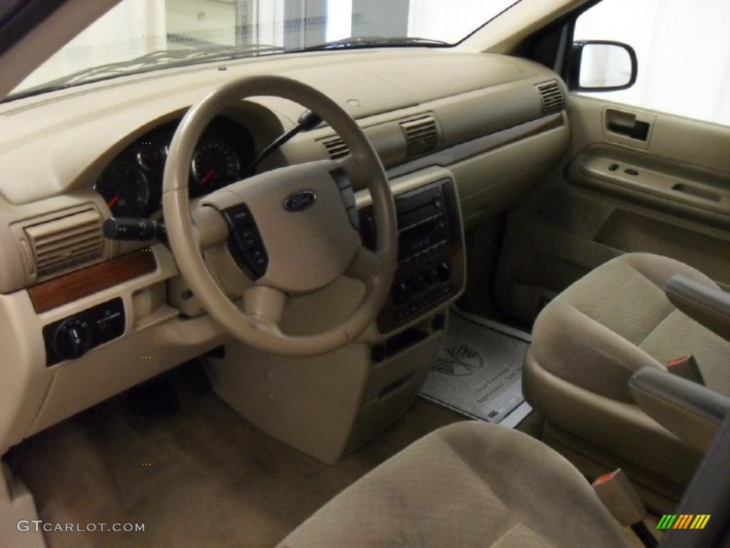 Pebble Beige Interior 2005 Ford Freestar SEL Photo #41487427