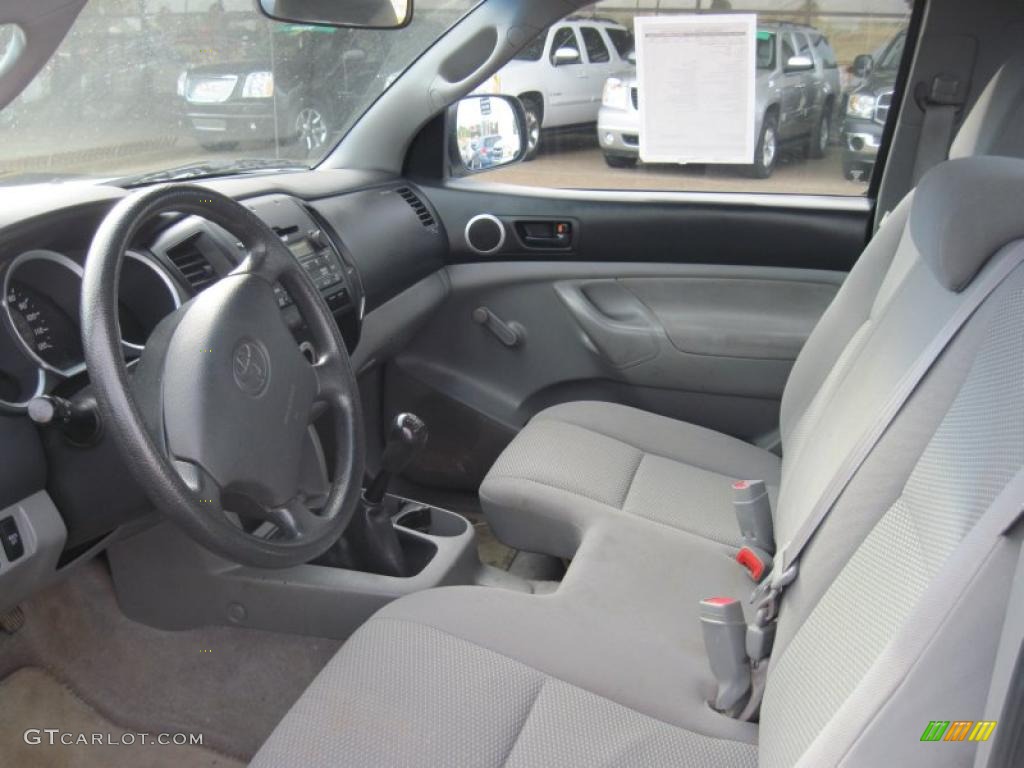 Graphite Gray Interior 2009 Toyota Tacoma Regular Cab Photo #41488535