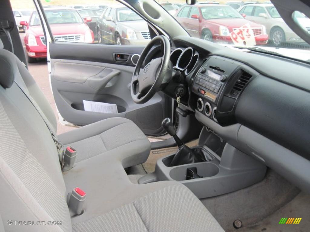 Graphite Gray Interior 2009 Toyota Tacoma Regular Cab Photo #41488551