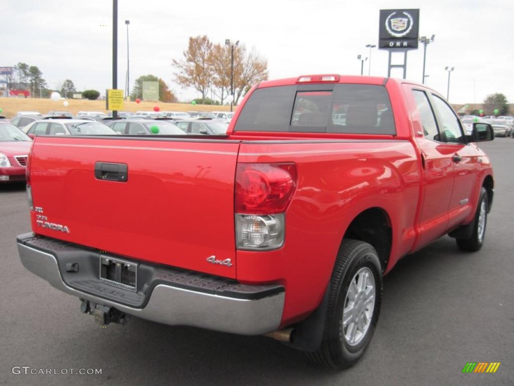 2008 Tundra Double Cab 4x4 - Radiant Red / Beige photo #5