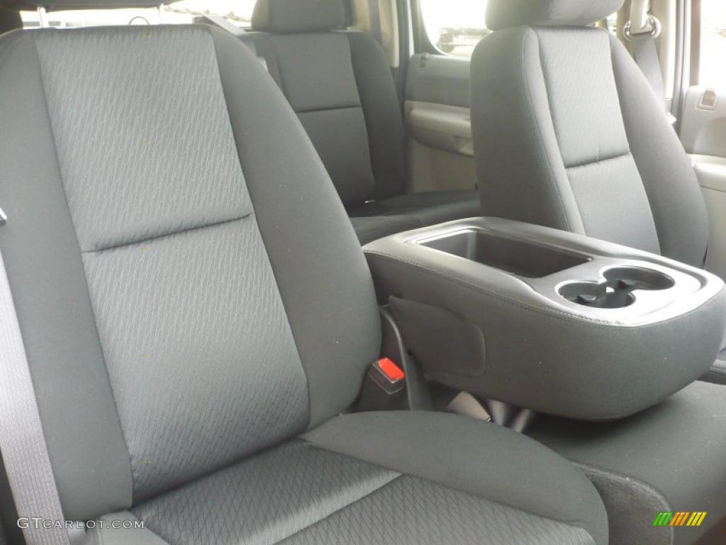 Dark Titanium Interior 2011 GMC Sierra 3500HD Work Truck Crew Cab 4x4 Dually Photo #41489923
