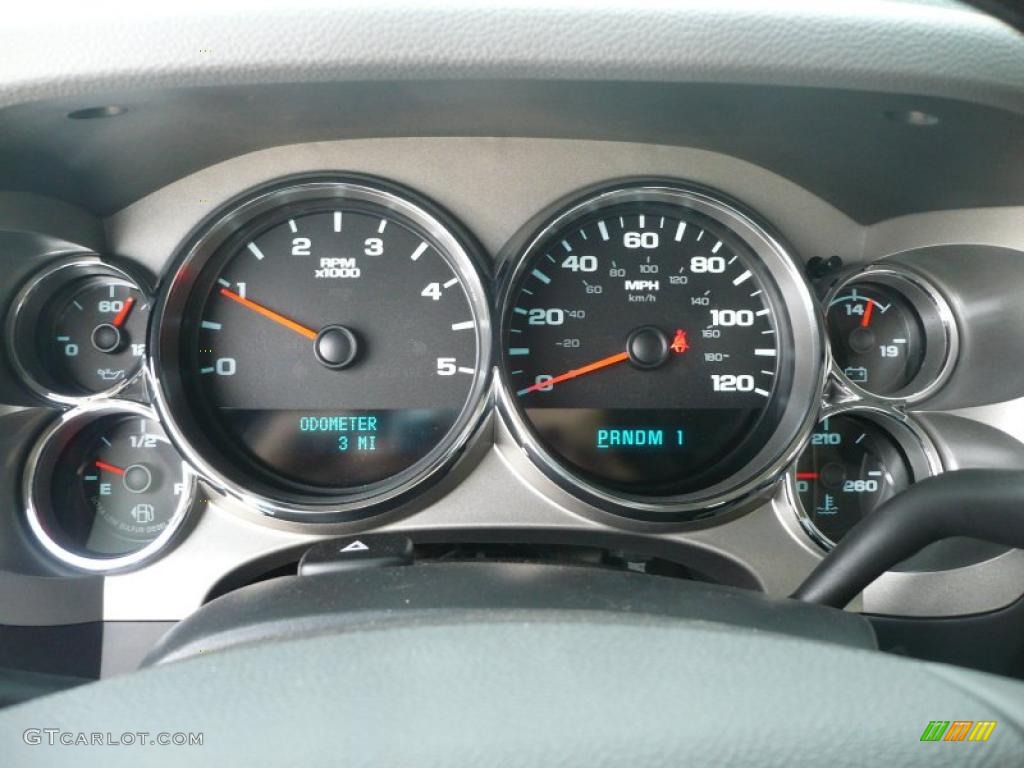 2011 GMC Sierra 3500HD Work Truck Crew Cab 4x4 Dually Gauges Photo #41489991