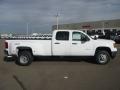 2011 Summit White GMC Sierra 3500HD Work Truck Crew Cab 4x4 Dually  photo #3