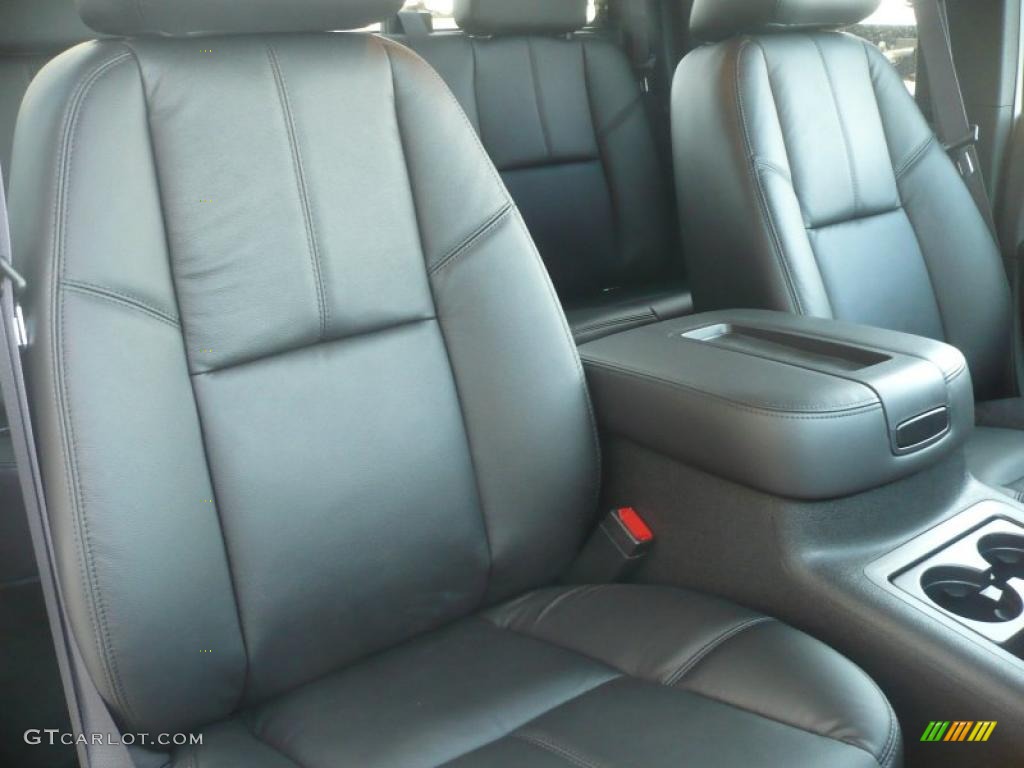 Ebony Interior 2011 GMC Sierra 2500HD SLT Extended Cab 4x4 Photo #41490691