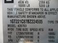 Info Tag of 2011 Sierra 2500HD SLT Extended Cab 4x4