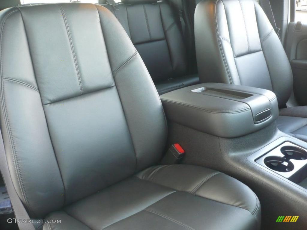Ebony Interior 2011 GMC Sierra 2500HD SLT Extended Cab 4x4 Photo #41490836