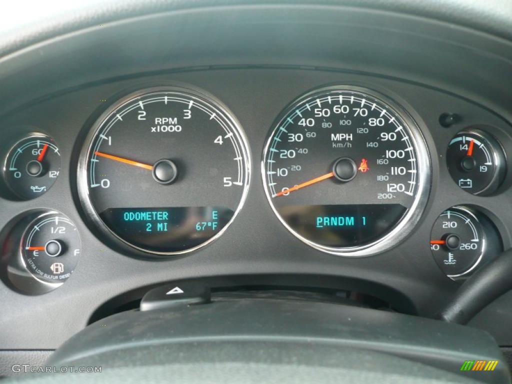 2011 GMC Sierra 2500HD SLT Crew Cab 4x4 Gauges Photo #41492043