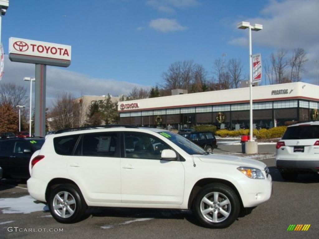 2008 RAV4 Limited V6 4WD - Super White / Taupe photo #1