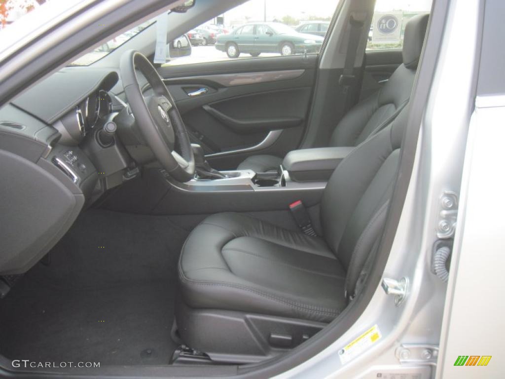 Ebony Interior 2011 Cadillac CTS 3.0 Sedan Photo #41493187